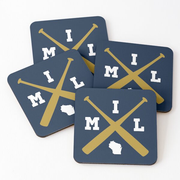 Item preview, Milwaukee Baseball Crossed Bats MIL Wisconsin State Outline designed and sold by toutwearapparel.
