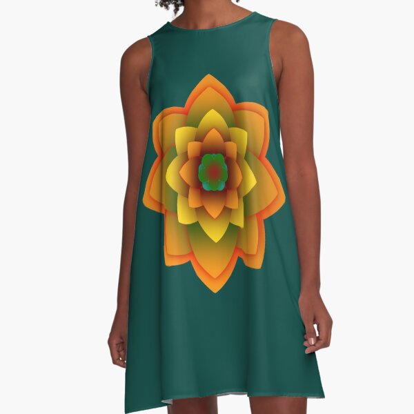 Starlight Mandala Series A-Line Dress