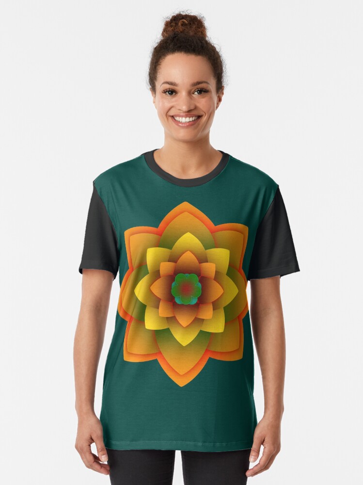 Alternate view of Starlight Mandala Series Graphic T-Shirt