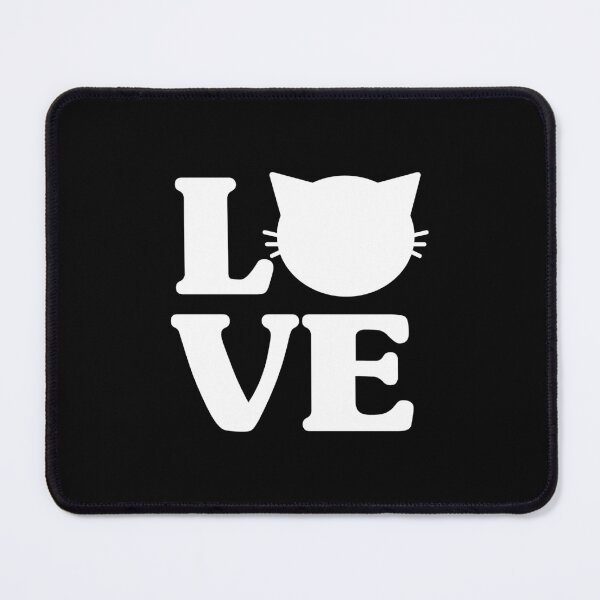 Item preview, Love Cat Heart Typography for Cat Lovers designed and sold by lemontee.