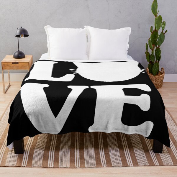 Item preview, Love Cat Heart Typography for Cat Lovers designed and sold by lemontee.