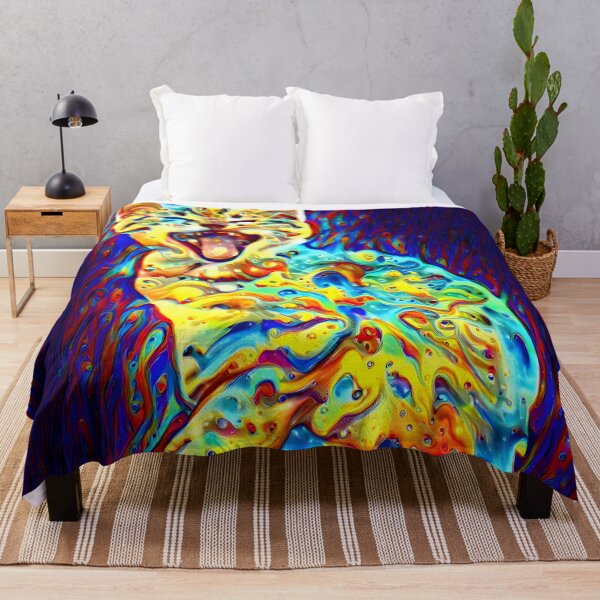 Item preview, Colorful Spacy Wild Cat designed and sold by Grewtrel.