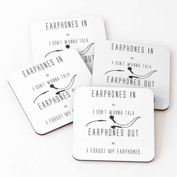 Item preview, Funny Music Earphones Quote  3851 designed and sold by kennethsteele12.