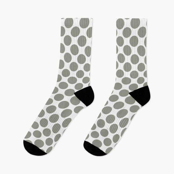 Item preview, Gray Green and White Large Polka Dot Pattern Coordinates w/ Sherwin Williams 2022 Popular Color Evergreen Fog SW 9130 designed and sold by ColorOfTheYears.
