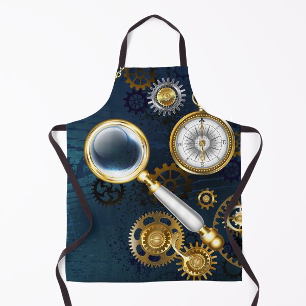 Item preview, Blue Background with Magnifier ( Steampunk ) designed and sold by Blackmoon9.