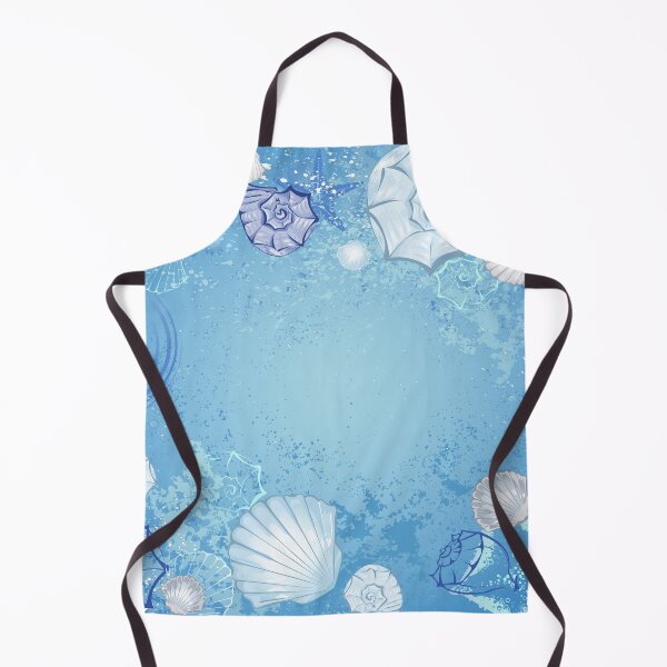 Item preview, Blue background with seashells designed and sold by Blackmoon9.