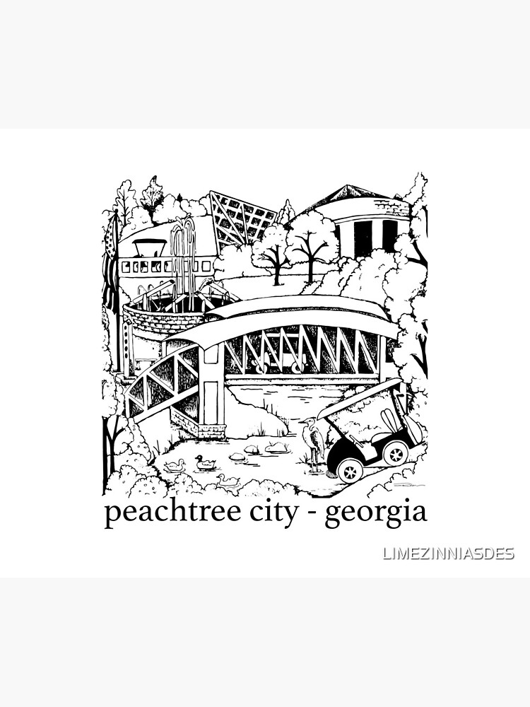 Peachtree City, Georgia Souvenir by LIMEZINNIASDES