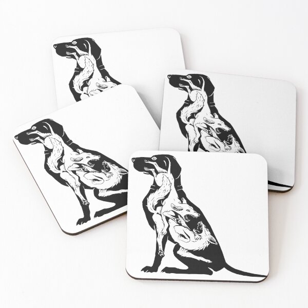 Item preview, Black dual dog designed and sold by DrTigrou.