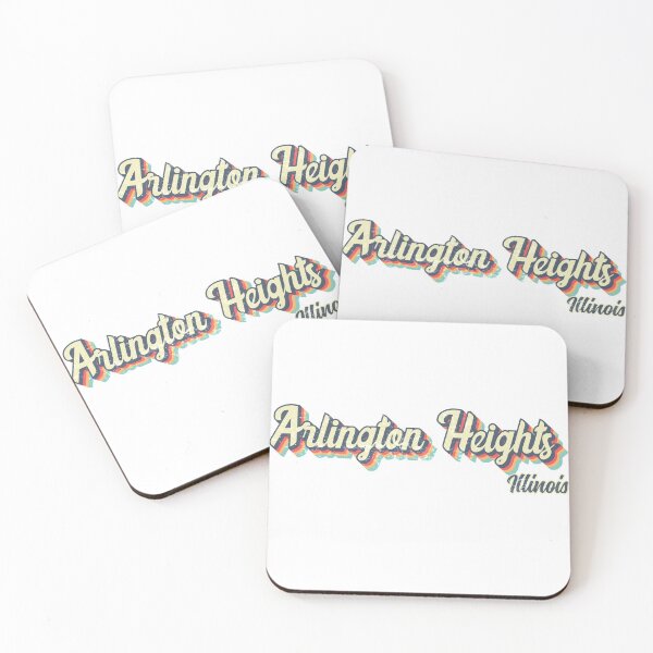Item preview, Arlington Heights City Illinois Retro Vintage 70s rainbow designed and sold by Teelogic.