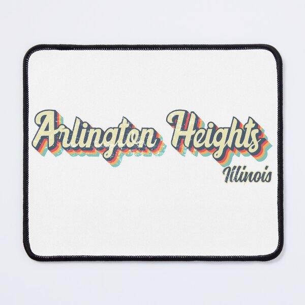 Item preview, Arlington Heights City Illinois Retro Vintage 70s rainbow designed and sold by Teelogic.