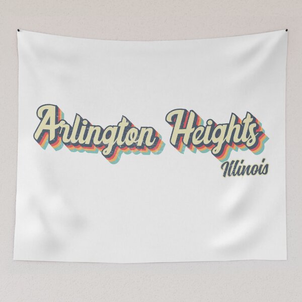 Item preview, Arlington Heights City Illinois Retro Vintage 70s rainbow designed and sold by Teelogic.