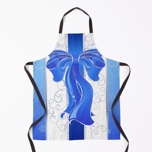 Item preview, Blue bow on a blue background designed and sold by Blackmoon9.