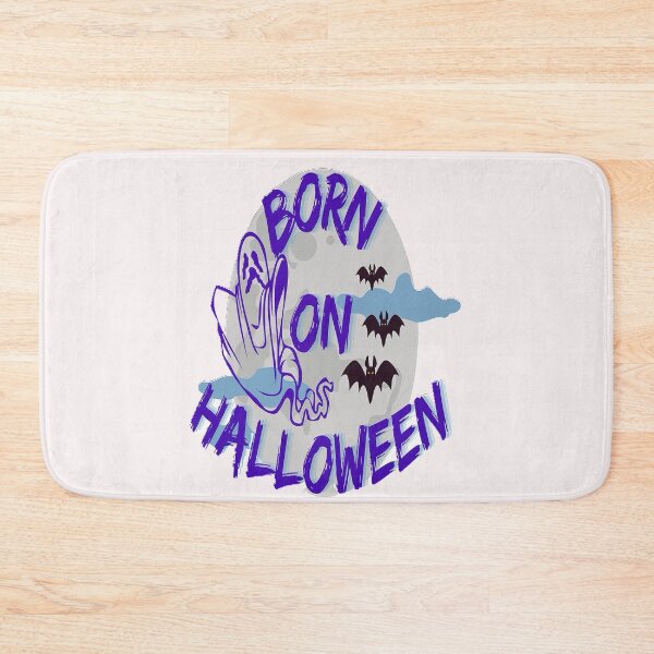 Item preview, Born on Halloween Lettering Spooky Halloween kawaii fun design, Vintage Halloween, Kawaii Carved Pumpkin Vibes,Witches Brew And All Things Halloween designed and sold by Adri Barnard.