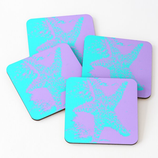 Item preview, Turquoise And Lilac Starfish  designed and sold by Zena Rowland.