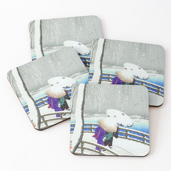 Item preview, HD Snow on Willow Bridge by Ohara Koson designed and sold by ramazis.