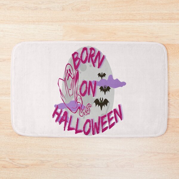 Item preview, Born on Halloween Lettering Spooky Halloween kawaii fun design, nr 2,  Vintage Halloween, Kawaii Carved Pumpkin Vibes,Witches Brew And All Things Halloween designed and sold by Adri Barnard.