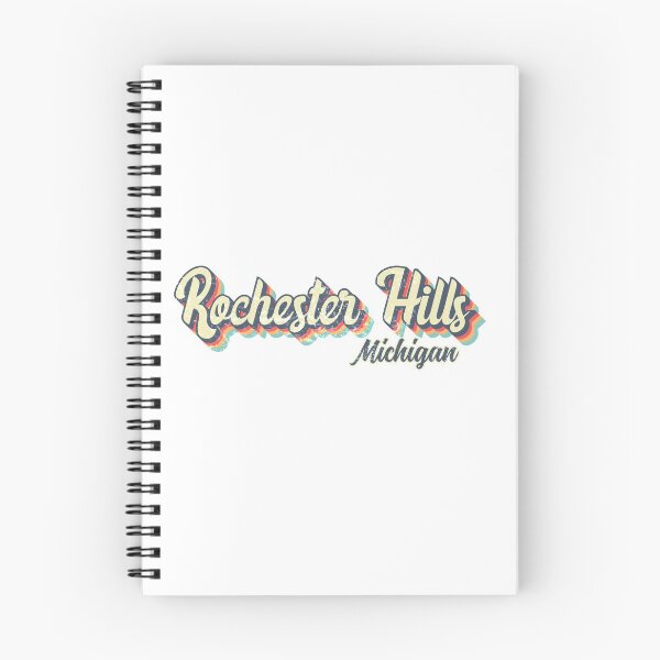 Item preview, Rochester Hills City Michigan Retro Vintage 70s rainbow designed and sold by Teelogic.