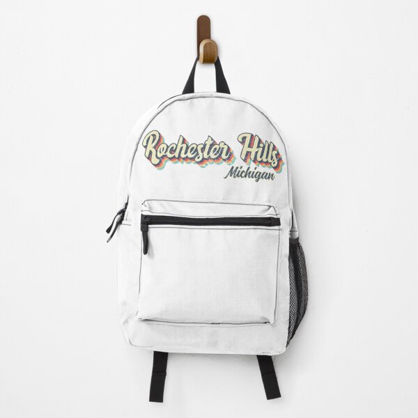 Item preview, Rochester Hills City Michigan Retro Vintage 70s rainbow designed and sold by Teelogic.