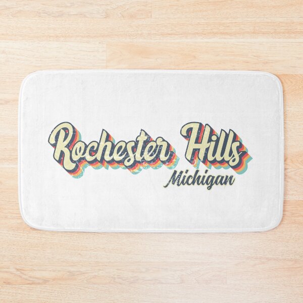 Item preview, Rochester Hills City Michigan Retro Vintage 70s rainbow designed and sold by Teelogic.
