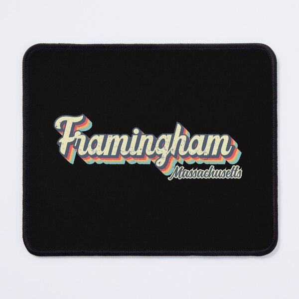 Item preview, Framingham City Massachusetts Retro Vintage 70s rainbow designed and sold by Teelogic.