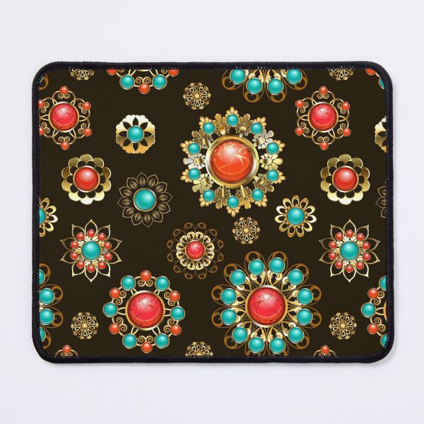 Item preview, Ethnic Brooches Seamless Pattern designed and sold by Blackmoon9.