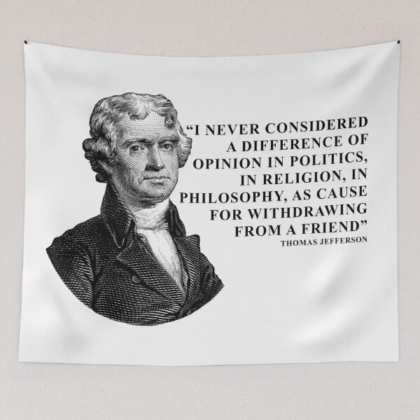 Item preview, I Never Considered a Difference of Opinion in Politics, in Religion, in Philosophy, as Cause for Withdrawing From a Friend. designed and sold by ArtOfRebellion.