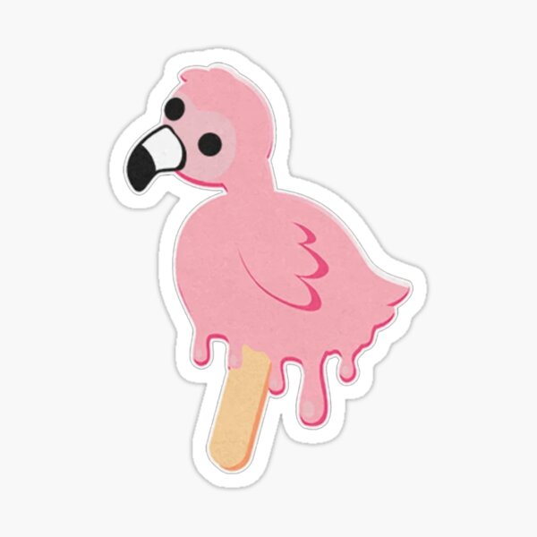 Flamingo Ice Cream Sticker