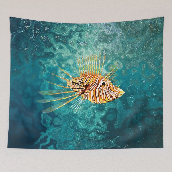 Item preview, Lionfish underwater  designed and sold by Guy Christophe Tixier.