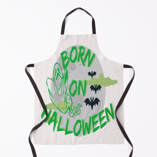 Item preview,  Born on Halloween Lettering Spooky Halloween kawaii fun design, nr 4, Vintage Halloween, Kawaii Carved Pumpkin Vibes,Witches Brew And All Things Halloween designed and sold by Adri Barnard.