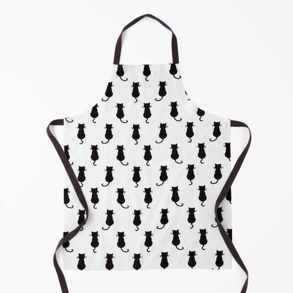 Item preview, Black Cat Polka Dot Pattern White Background designed and sold by taiche.