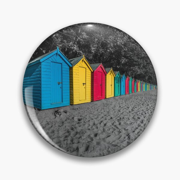 Item preview, Colourful Beach Huts (Colour Pop) designed and sold by LluniauDafyddEm.