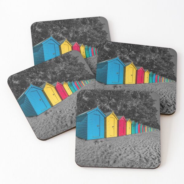 Item preview, Colourful Beach Huts (Colour Pop) designed and sold by LluniauDafyddEm.