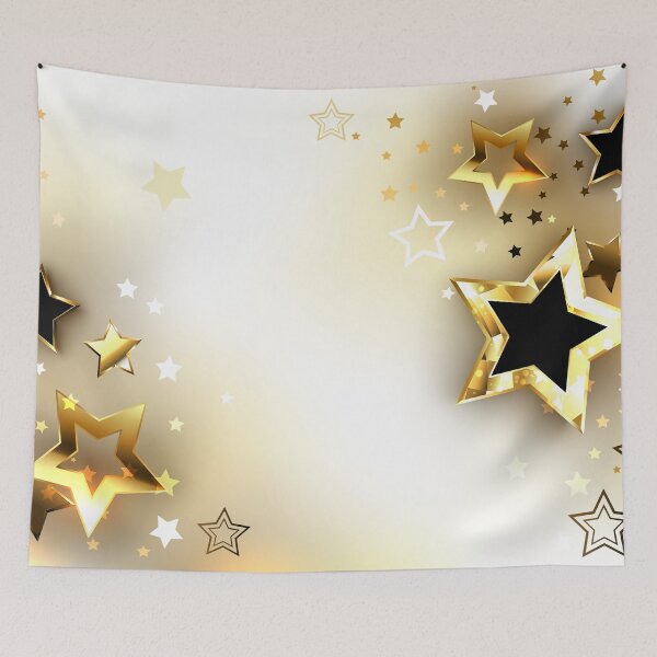 Item preview, White Background with Gold Stars designed and sold by Blackmoon9.