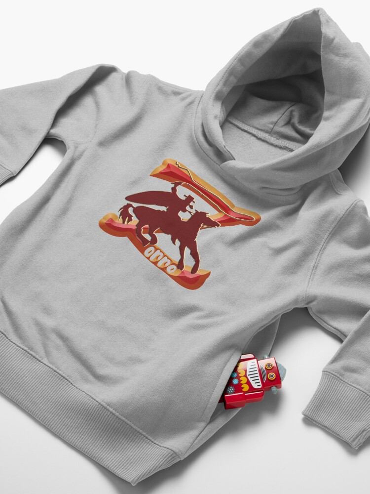 Alternate view of Z AS IN ZORRO - ZORRO ON HORSEBACK - ZORRO THE MYTH - THE WHIP MASTER - THE LEGEND OF AN OUTSTANDING HORSEMAN Toddler Pullover Hoodie