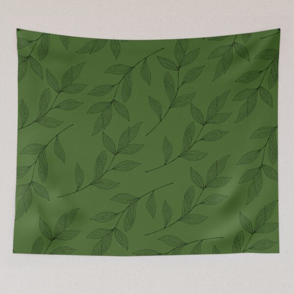 Item preview, "Leaves" Pattern in green designed and sold by wilder-mind.