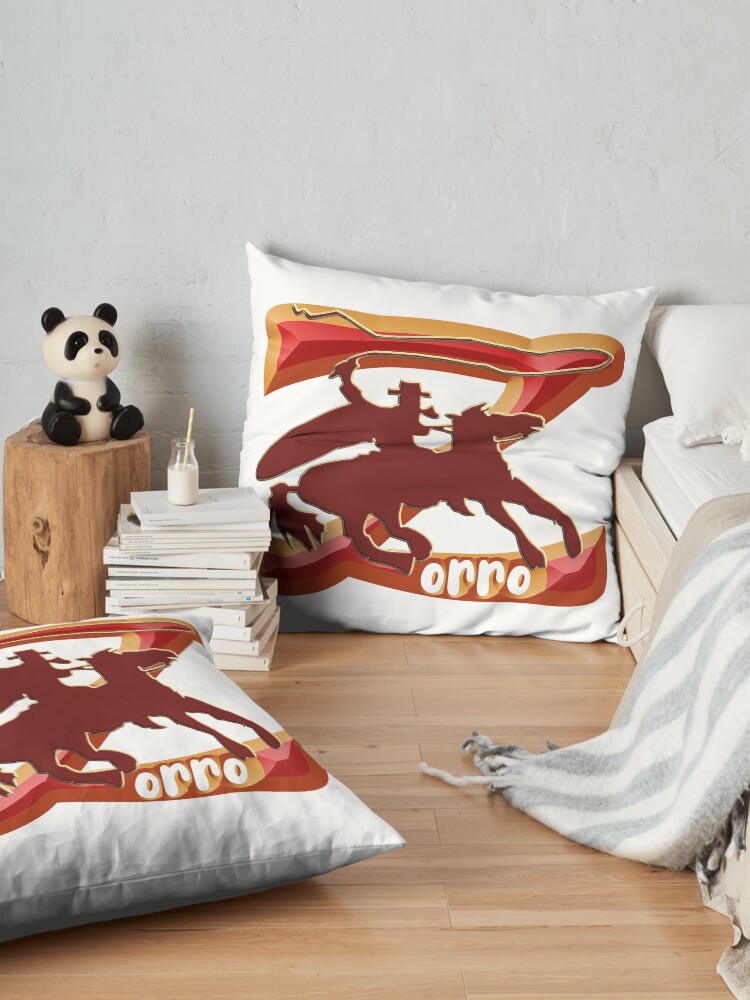 Alternate view of Z AS IN ZORRO - ZORRO ON HORSEBACK - ZORRO THE MYTH - THE WHIP MASTER - THE LEGEND OF AN OUTSTANDING HORSEMAN Floor Pillow