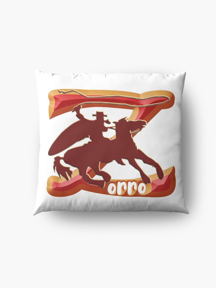 Alternate view of Z AS IN ZORRO - ZORRO ON HORSEBACK - ZORRO THE MYTH - THE WHIP MASTER - THE LEGEND OF AN OUTSTANDING HORSEMAN Floor Pillow