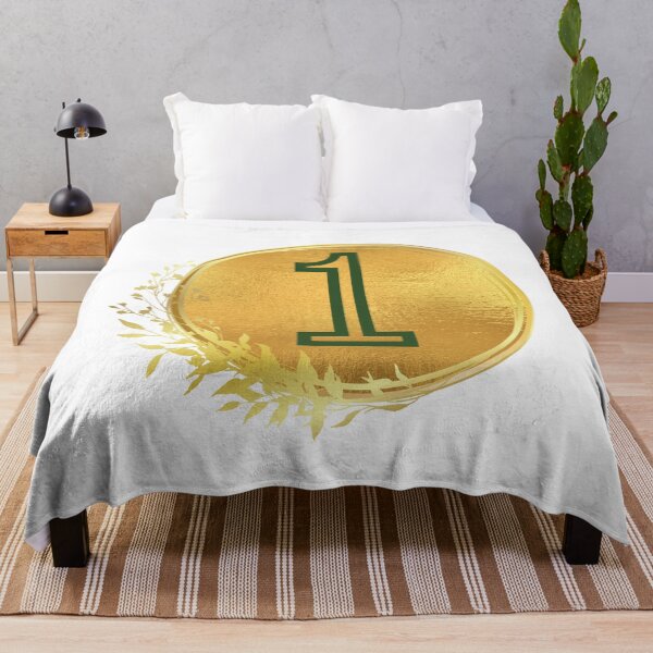 Item preview, Number one green in gold circle leaf designed and sold by Benchamart.