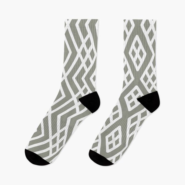 Item preview, Gray Green and White Abstract Mosaic Pattern 3 Coordinates w/ Sherwin Williams 2022 Popular Color Evergreen Fog SW 9130 designed and sold by ColorOfTheYears.