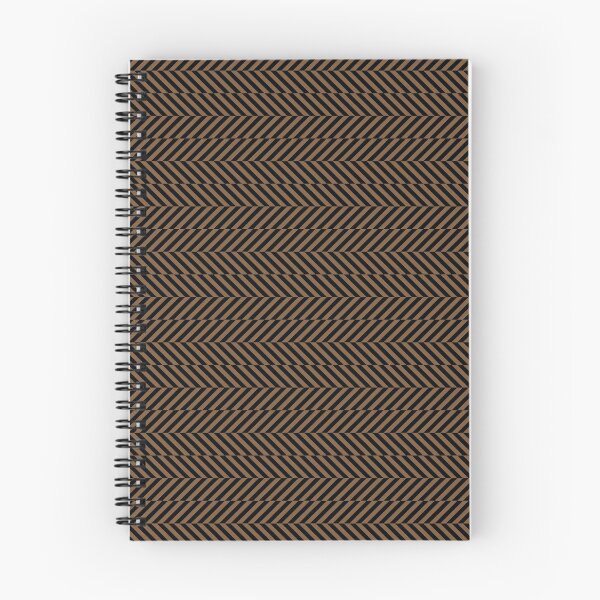 Item preview, Brown and Black Hypnotic Horizontal Stripe Pattern Coordinates w/ Sherwin Williams 2022 Popular Color Uber Umber SW 9107 designed and sold by ColorOfTheYears.