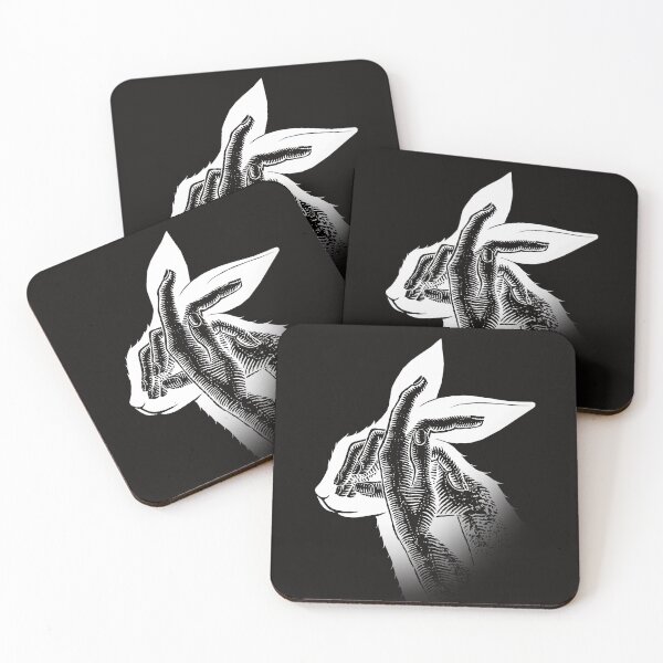 Item preview, White rabbit and hands designed and sold by DrTigrou.
