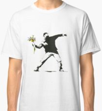 Banksy- Flower Thrower Classic T-Shirt