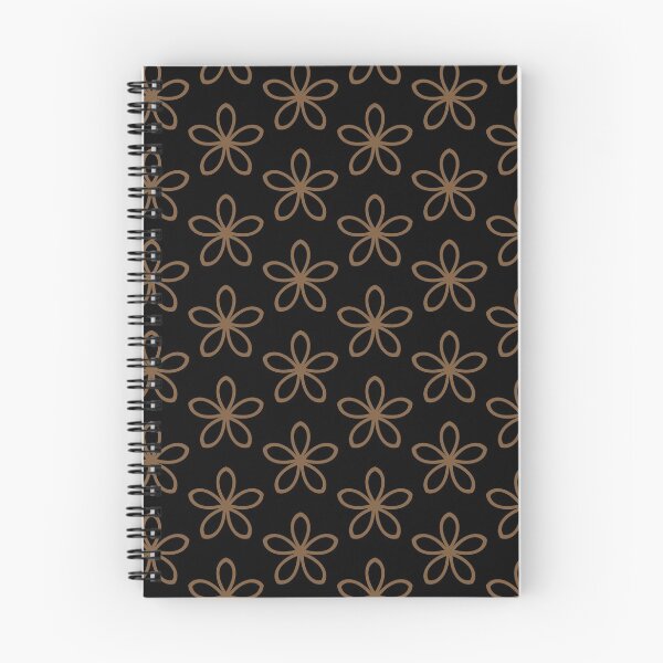 Item preview, Brown and Black Minimal Flower Pattern Coordinates w/ Sherwin Williams 2022 Popular Color Uber Umber SW 9107 designed and sold by ColorOfTheYears.