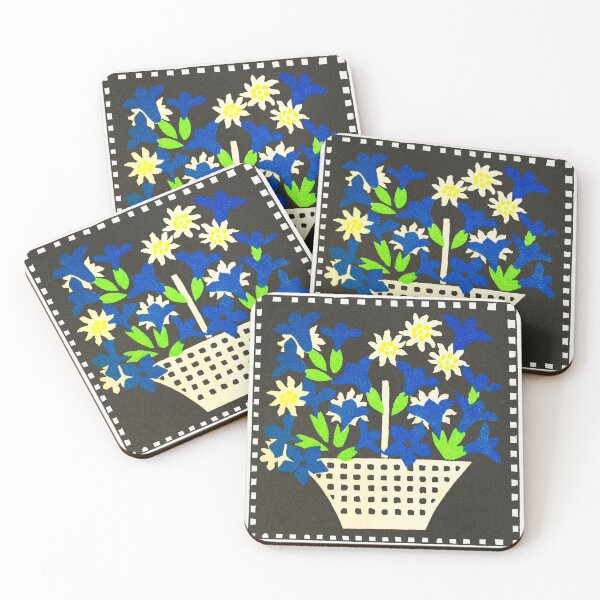 Item preview, Basket of Flowers (1907) by Leopoldine Kolbe designed and sold by suewen.