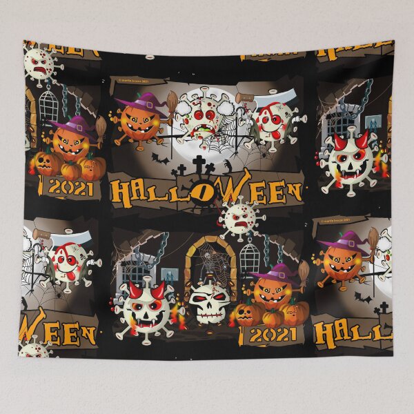 Item preview, Design Halloween 2021 cemetery and dungeons of the Simonsitos. designed and sold by simonsitos.