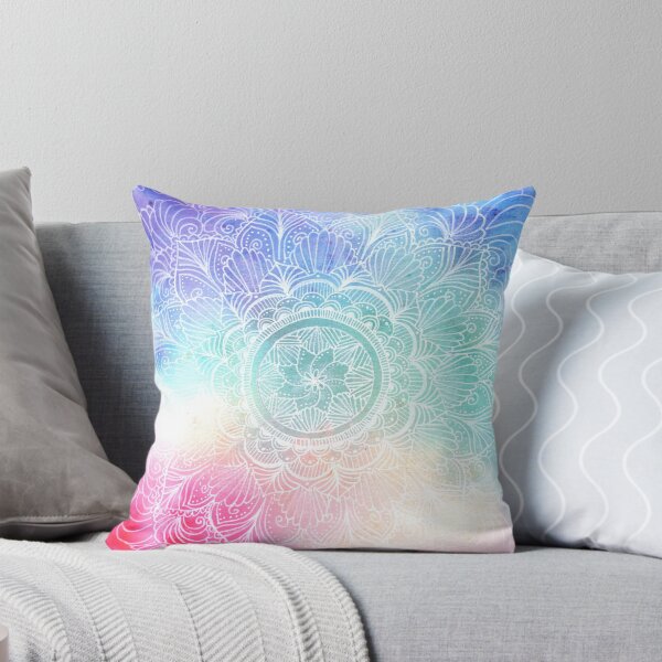 Item preview, White rainbow mandala art designed and sold by selandriansart.
