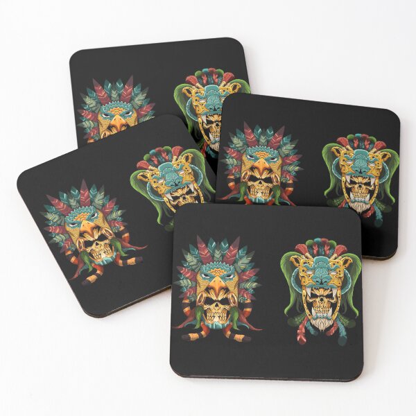 Item preview, colorful tribal masks designed and sold by landscapeworlds.