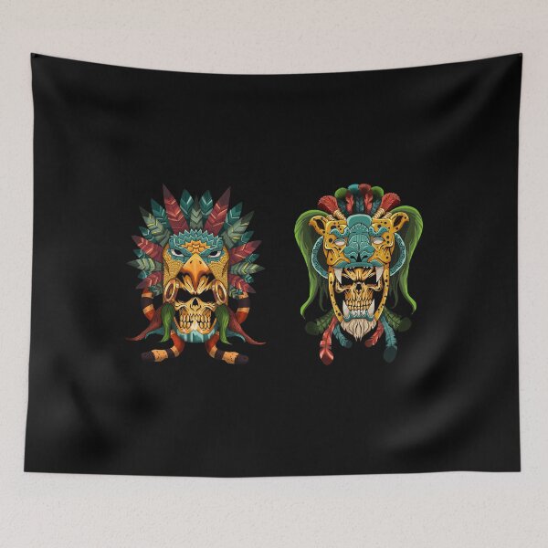 Item preview, colorful tribal masks designed and sold by landscapeworlds.