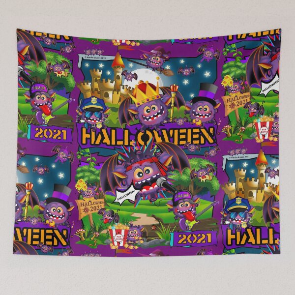 Item preview, Halloween 2021 design. Fantasy and castle in the spooky forest of the Simonsitos. designed and sold by simonsitos.