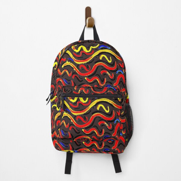 Item preview, wild snakes lines motion waves tension abstract freehand designed and sold by G-M-Designs.